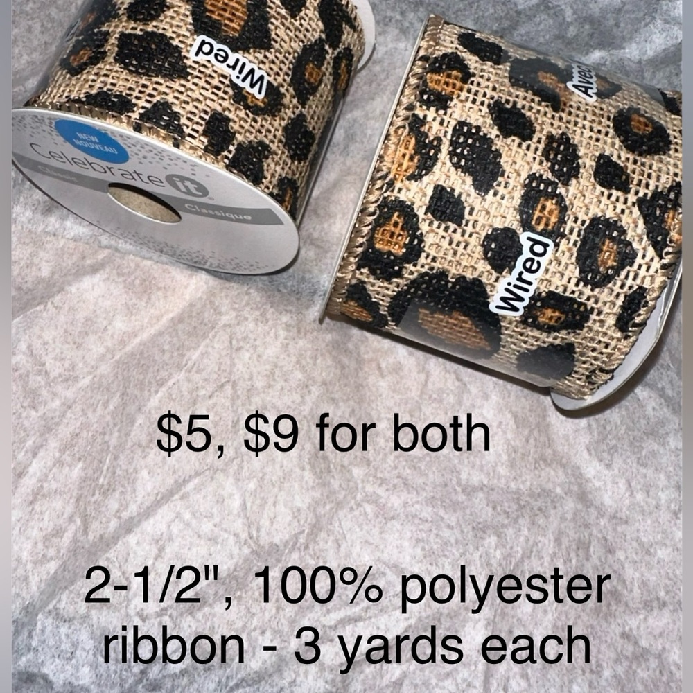 2-1/2" Wired Edge Ribbon